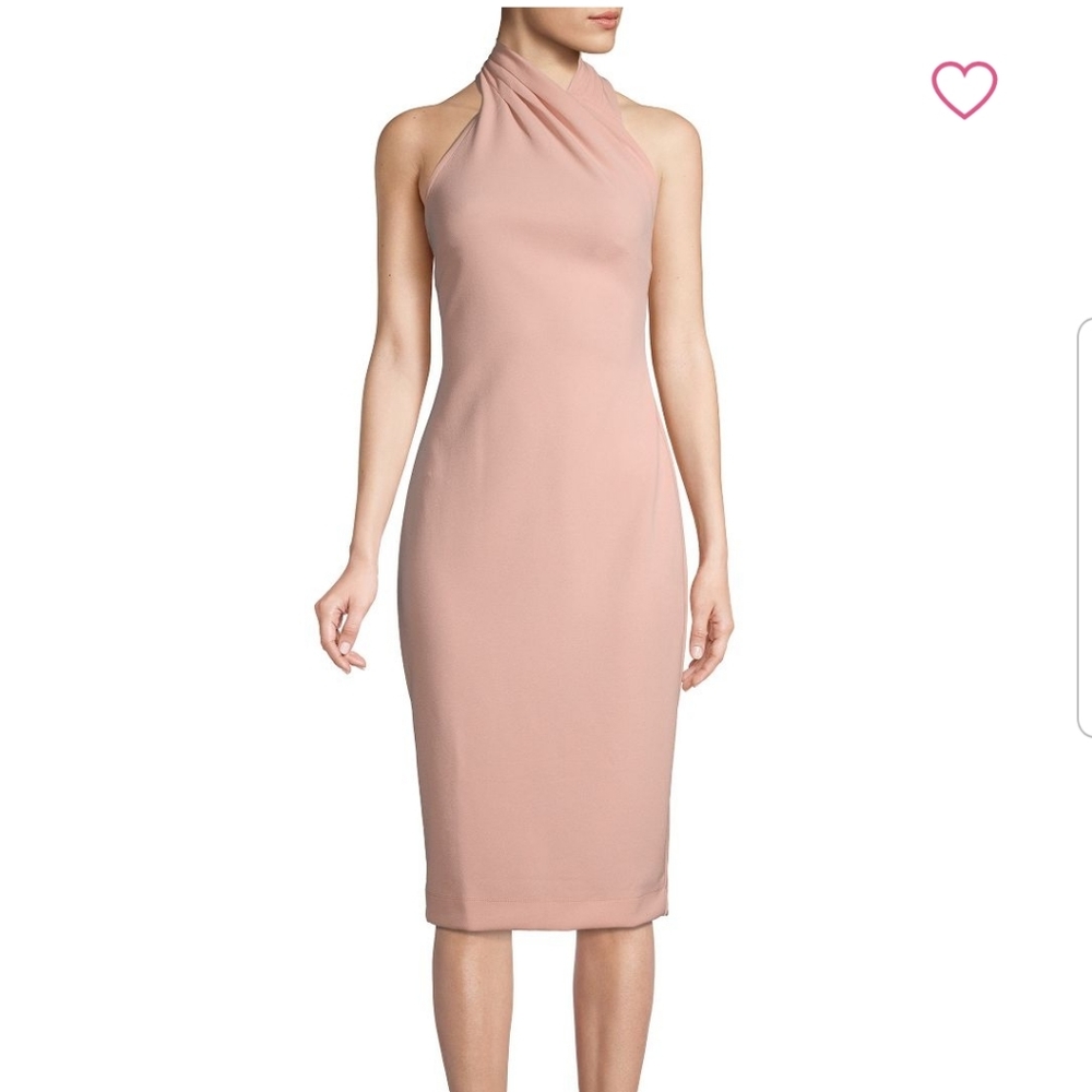Rachel Roy Blush Crush A-Line Midi Halter Dress